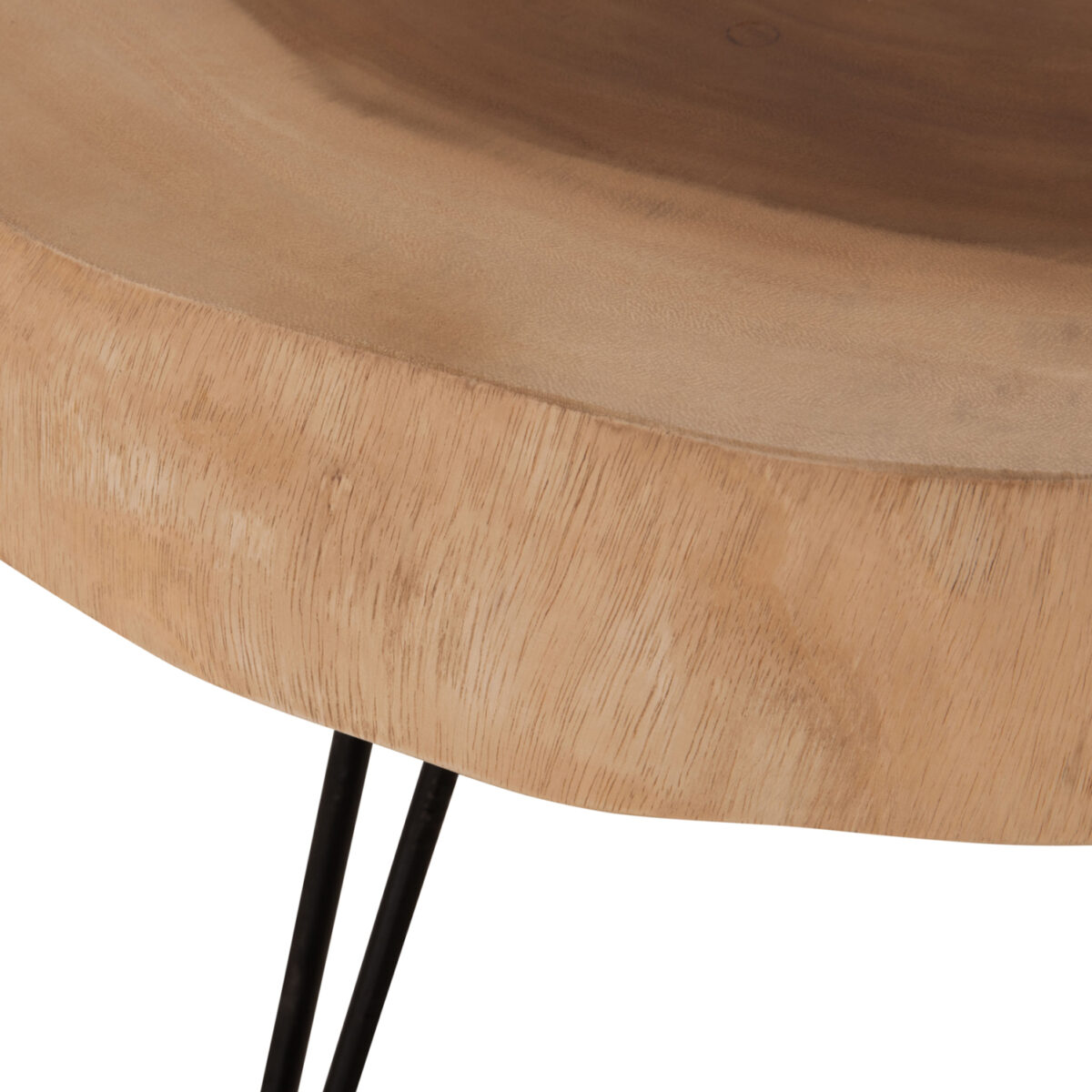 ΤΡΑΠΕΖΙ ΣΑΛΟΝΙΟΥ SERVON HM9912 SUAR ΞΥΛΟ ΦΥΣΙΚΟ-ΜΕΤΑΛ.ΠΟΔΙΑ ΜΑΥΡΑ 76x67x44Υεκ. - Image 6