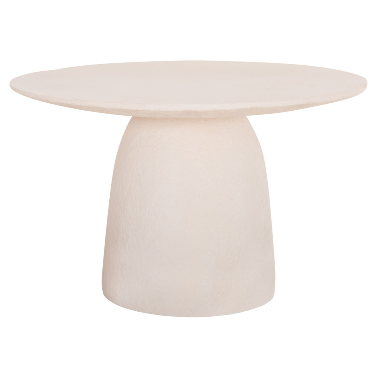 ΤΡΑΠΕΖΙ ΤΡΑΠΕΖΑΡΙΑΣ ΣΤΡΟΓΓΥΛΟ SEPPO HM18154.02 FIBER CEMENT ΛΕΥΚΟ--Φ119,5x75,5Υεκ.