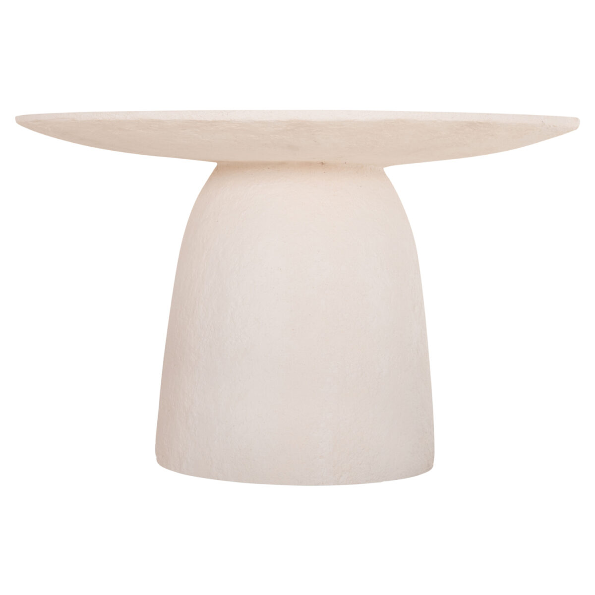 ΤΡΑΠΕΖΙ ΤΡΑΠΕΖΑΡΙΑΣ ΣΤΡΟΓΓΥΛΟ SEPPO HM18154.02 FIBER CEMENT ΛΕΥΚΟ--Φ119,5x75,5Υεκ. - Image 3