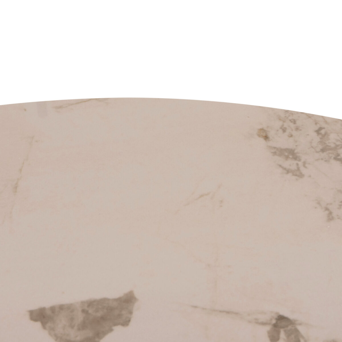 ΤΡΑΠΕΖΙ ΤΡΑΠΕΖΑΡΙΑΣ ΣΤΡΟΓΓΥΛΟ SEDAR HM18326 ΚΕΡΑΜΙΚΟ TOP--ΚΡΕΜ ΜΕΤΑΛ.ΠΟΔΙΑ Φ120x78Υ - Image 7