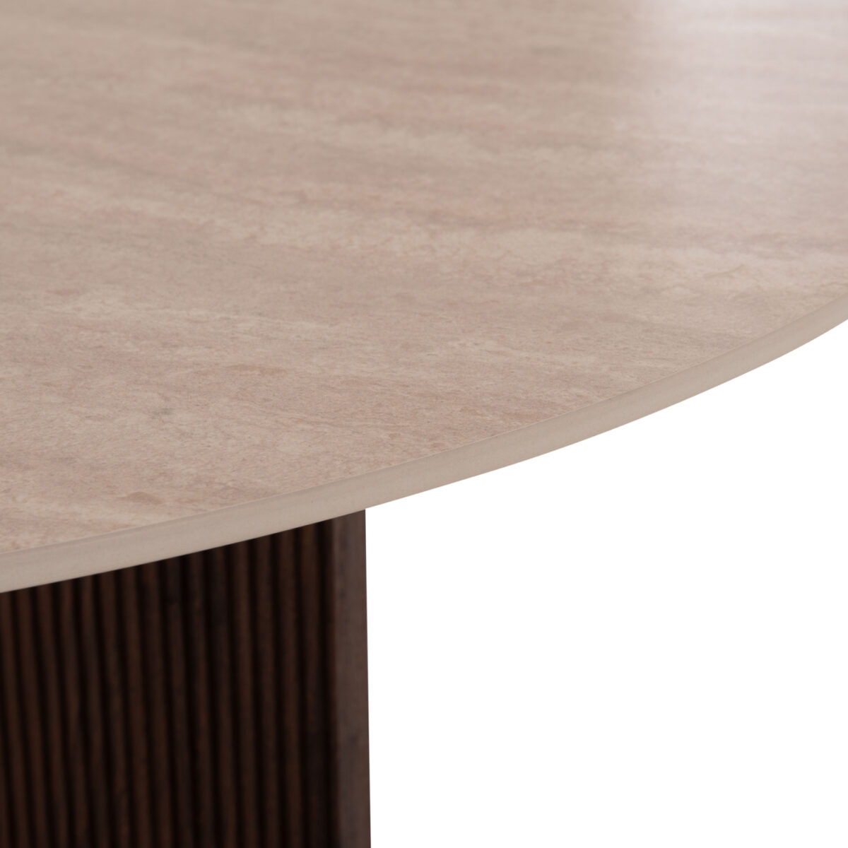 ΤΡΑΠΕΖΙ ΤΡΑΠΕΖΑΡΙΑΣ ΣΤΡΟΓΓΥΛΟ SKY HM18331 ΚΕΡΑΜΙΚΟ TOP ΟΨΗ ΤΡΑΒΕΡΤΙΝΑΣ Φ120x76Υεκ - Image 7