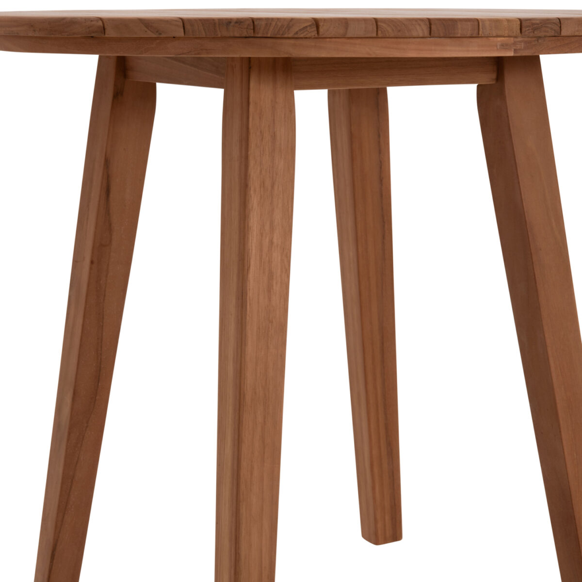 TΡΑΠΕΖΙ ΤΡΑΠΕΖΑΡΙΑΣ ΣΤΡΟΓΓΥΛΟ DANTE HM6379 ΞΥΛΟ TEAK Φ80x75Υεκ. - Image 9