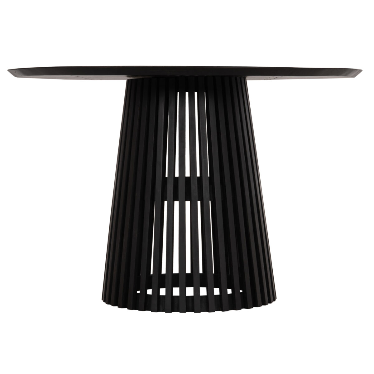 ΤΡΑΠΕΖΙ ΤΡΑΠΕΖΑΡΙΑΣ ΣΤΡΟΓΓΥΛΟ FRANTZ HM9388.02 ΜΑΣΙΦ ΞΥΛΟ MINDI BLACK Φ118x79Υεκ. - Image 3