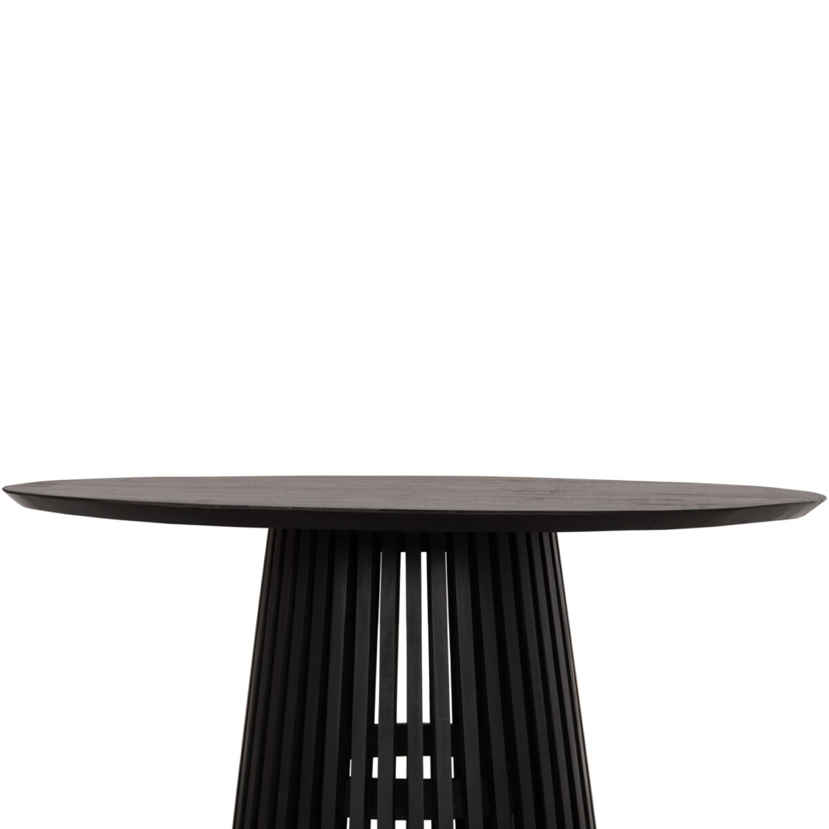 ΤΡΑΠΕΖΙ ΤΡΑΠΕΖΑΡΙΑΣ ΣΤΡΟΓΓΥΛΟ FRANTZ HM9388.02 ΜΑΣΙΦ ΞΥΛΟ MINDI BLACK Φ118x79Υεκ. - Image 5