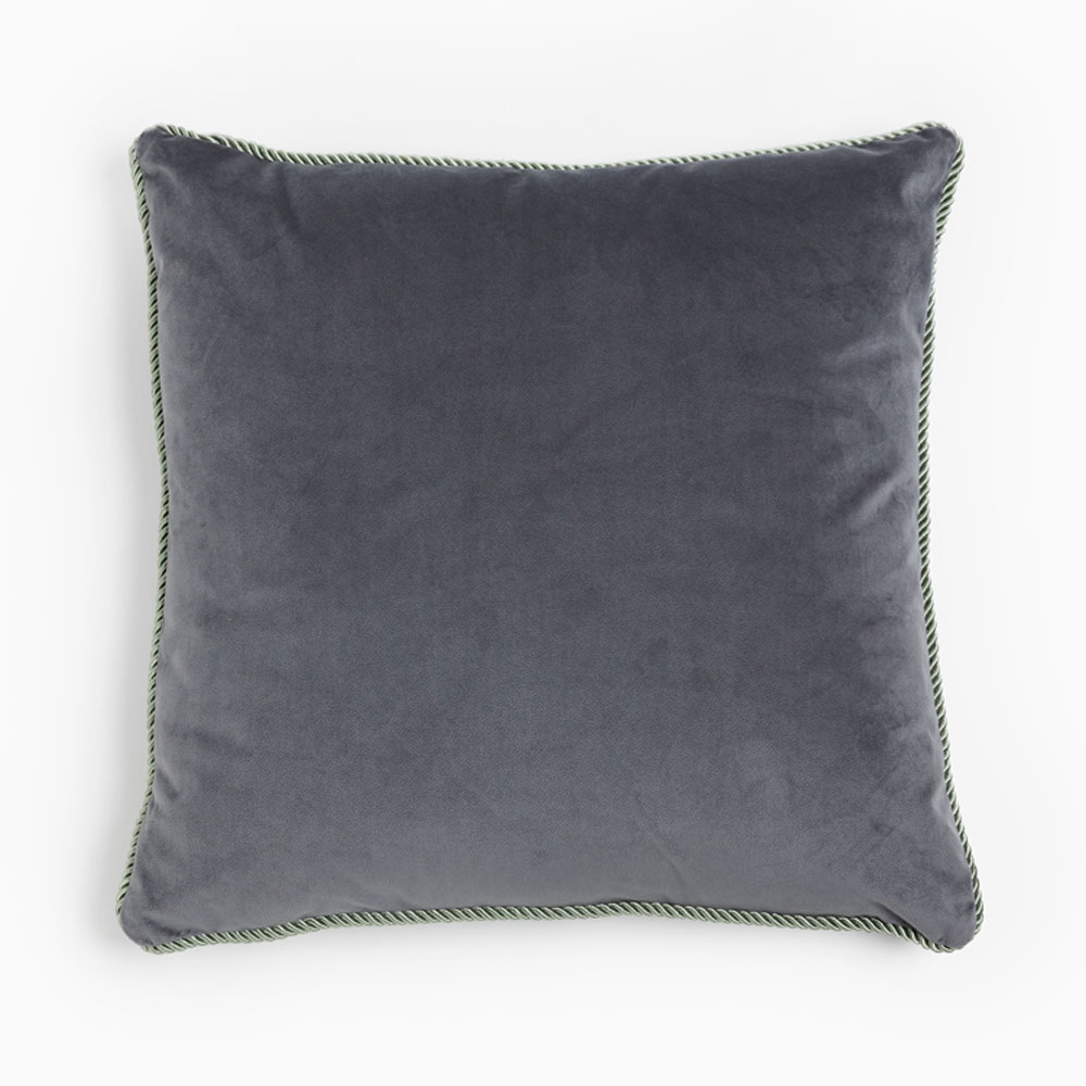SOLID ΔΙΑΚΟΣΜΗΤΙΚΟ ΜΑΞΙΛΑΡΙ 50x50cm ΒΕΛΟΥΔΟ ΓΚΡΙ