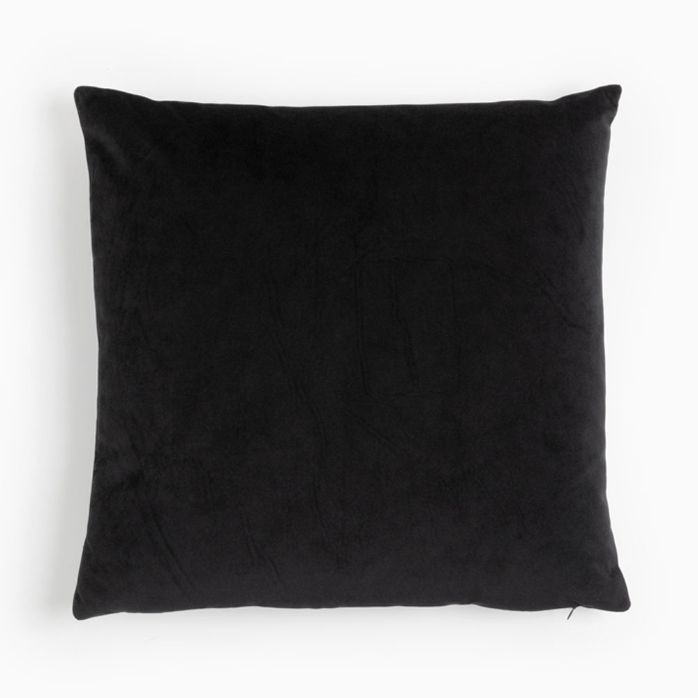 PANTHER ΔΙΑΚΟΣΜΗΤΙΚΟ ΜΑΞΙΛΑΡΙ 45x45cm ΒΕΛΟΥΔΟ ΜΑΥΡΟ