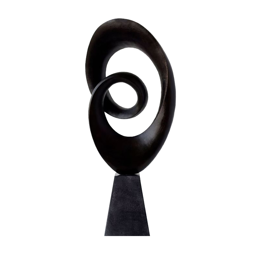 OBLIG ΔΙΑΚΟΣΜΗΤΙΚΟ TOTEM 20x11x40cm POLYRESIN ΜΑΥΡΟ ΜΑΤ