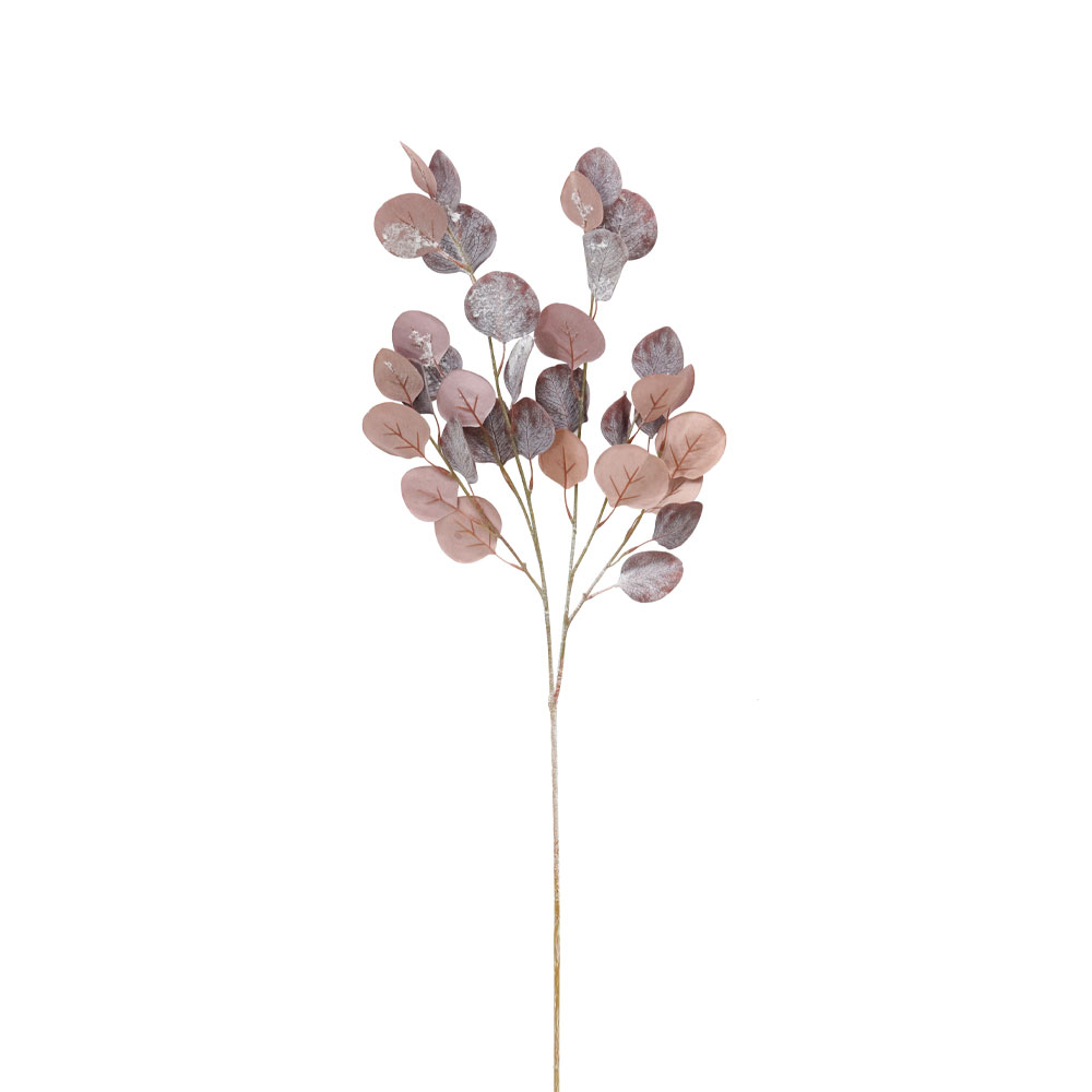 MONEY LEAF ΚΛΑΔΙ ΤΕΧΝΗΤΟ 92cm ΥΦΑΣΜΑ ΜΩΒ ΓΚΡΙ PVC