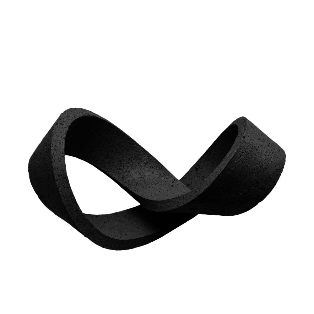 LACING ΔΙΑΚΟΣΜΗΤΙΚΟ ΚΟΜΠΟΣ 30x17x17cm POLYRESIN ΜΑΥΡΟ