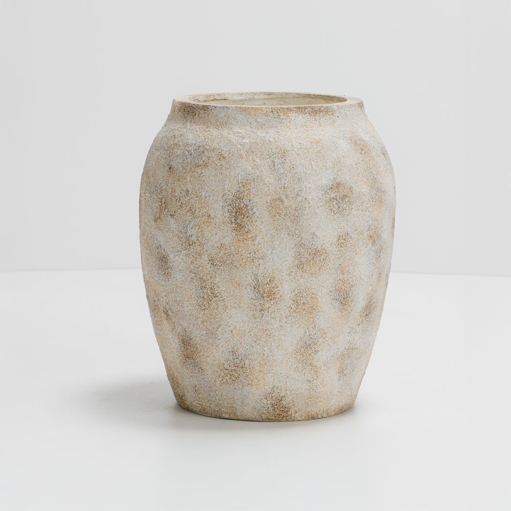 SCOPELOS ΓΛΑΣΤΡΑ 30x30x37cm MgO ΛΕΥΚΟ ΜΠΕΖ