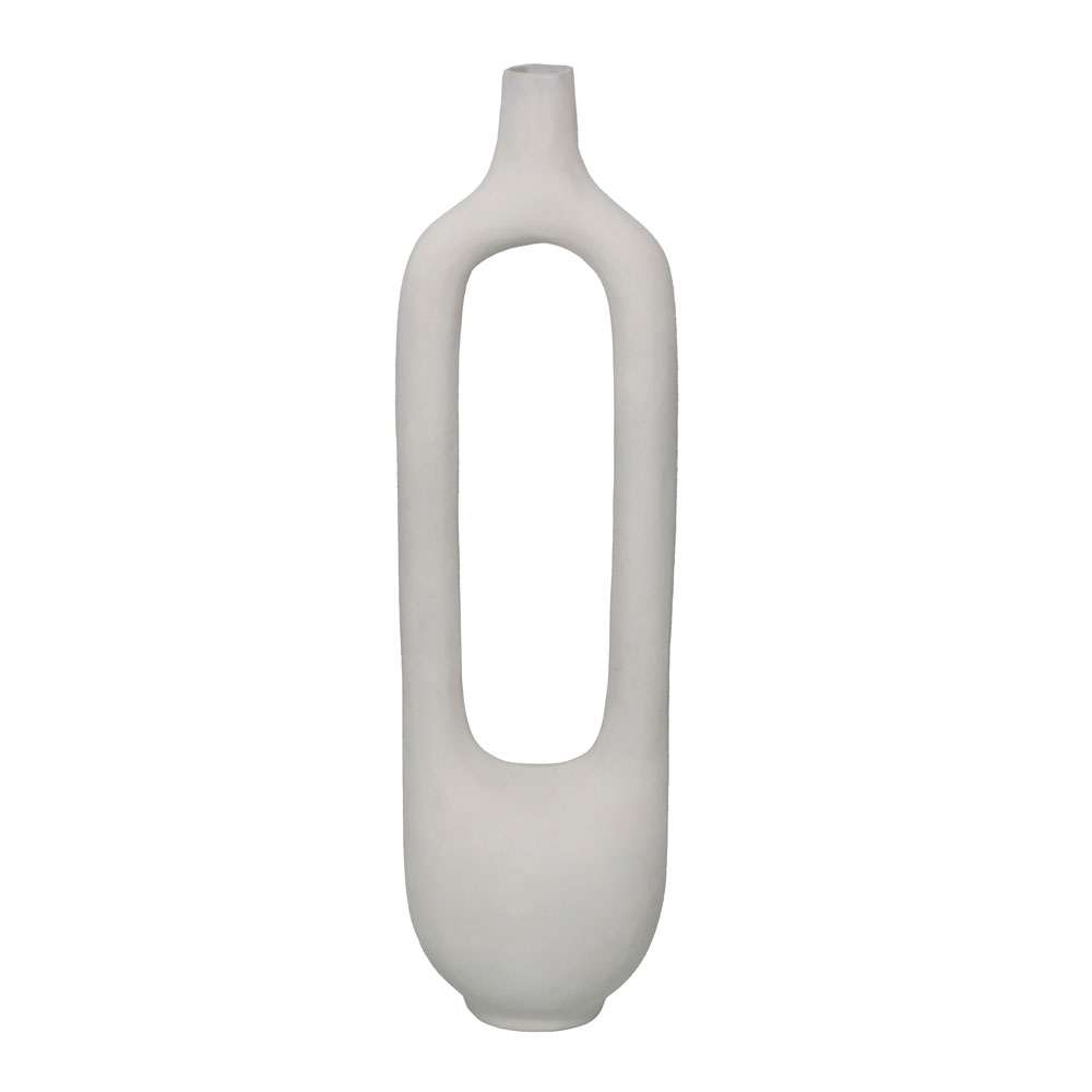 FINTON ΒΑΖΟ 17x14x62cm ΑΛΟΥΜΙΝΙΟ ΛΕΥΚΟ