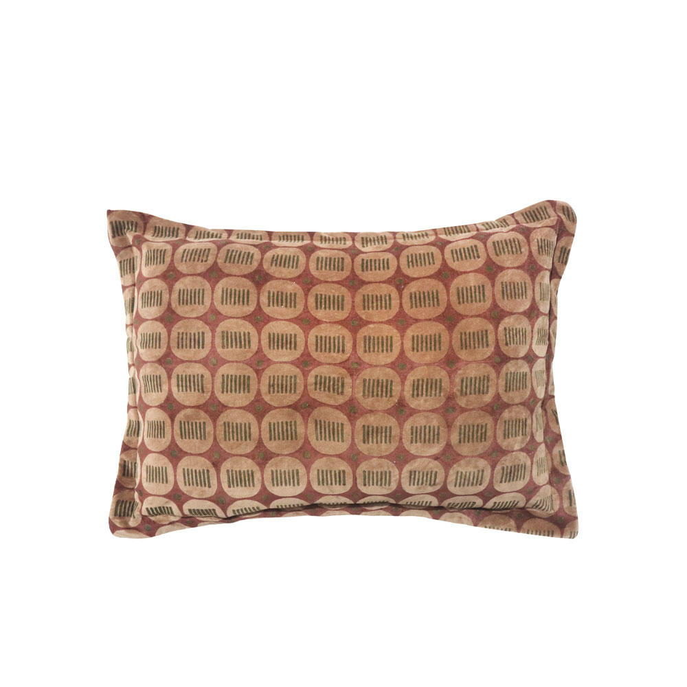 OREIL ΔΙΑΚΟΣΜΗΤΙΚΟ ΜΑΞΙΛΑΡΙ 60x40cm ΥΦΑΣΜΑ ΠΟΛΥΧΡΩΜΟ ΡΟΖ