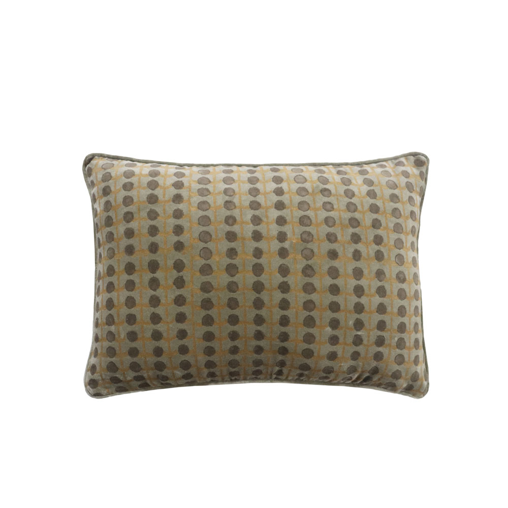 SUEVE ΔΙΑΚΟΣΜΗΤΙΚΟ ΜΑΞΙΛΑΡΙ 60x40cm ΥΦΑΣΜΑ ΜΟΥΣΤΑΡΔΙ ΑΝΘΡΑΚΙ