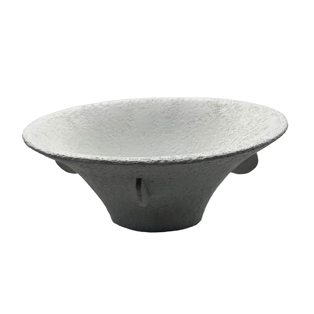 IN ΒΑΖΟ 28x19x13cm POLYRESIN ΑΣΠΡΟ