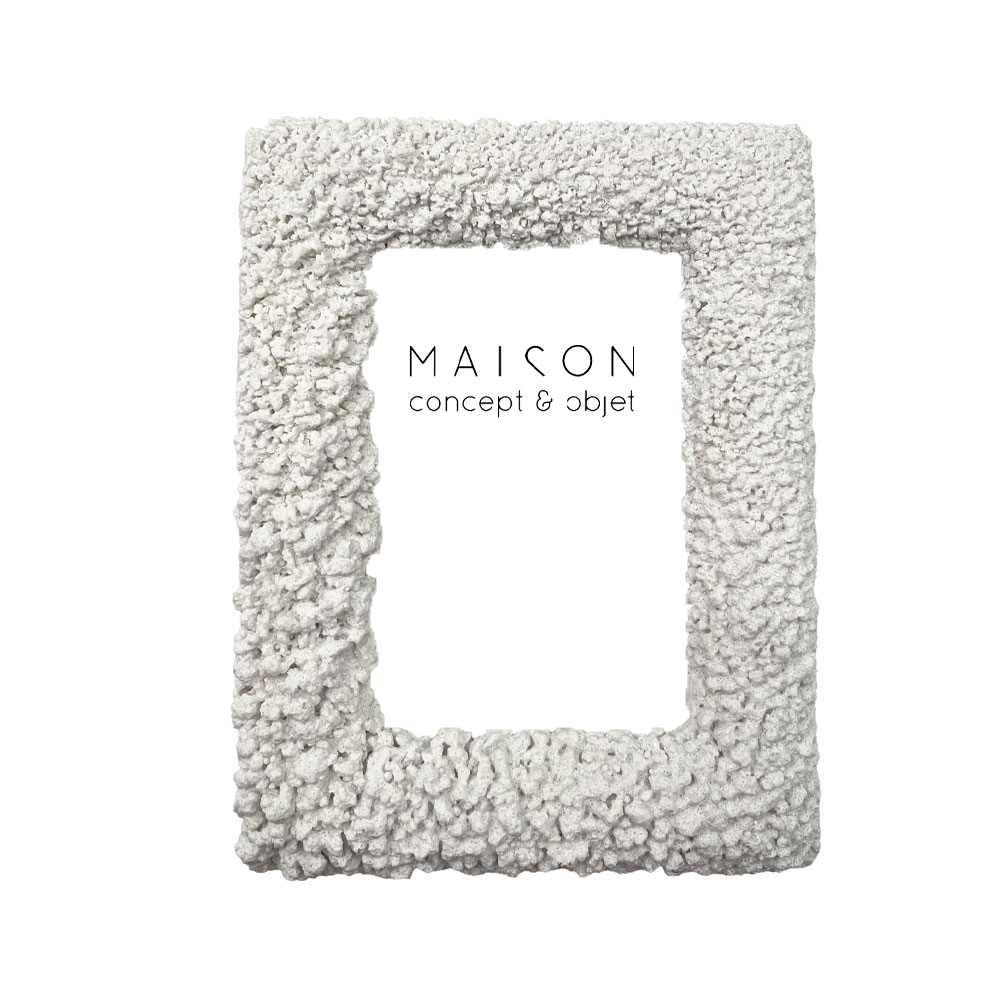 REEF A ΚΟΡΝΙΖΑ 16.5x3x21.5cm POLYRESIN ΑΣΠΡΟ ΓΥΑΛΙ