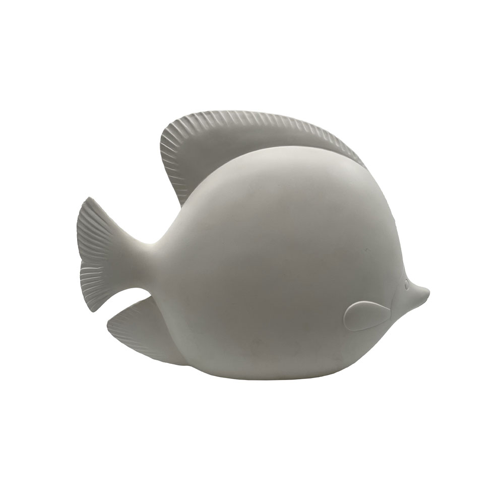 FLUX S ΔΙΑΚΟΣΜΗΤΙΚΟ ΨΑΡΙ 26x9x22cm POLYRESIN ΑΣΠΡΟ