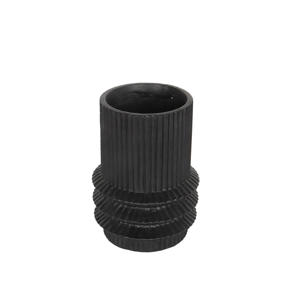 HELIX ΒΑΖΟ 25x25x34.5cm MgO ΜΑΥΡΟ