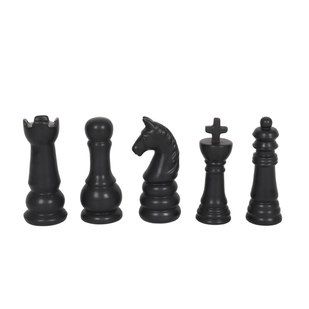 STRATEGO ΔΙΑΚΟΣΜΗΤΙΚΟ ΠΙΟΝΙ 6.8x6x15cm ΚΕΡΑΜΙΚΟ ΜΑΥΡΟ