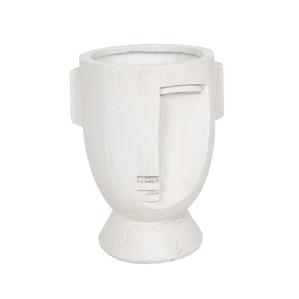 MUSE ΒΑΖΟ 27x23.5x34.5cm MgO ΑΣΠΡΟ