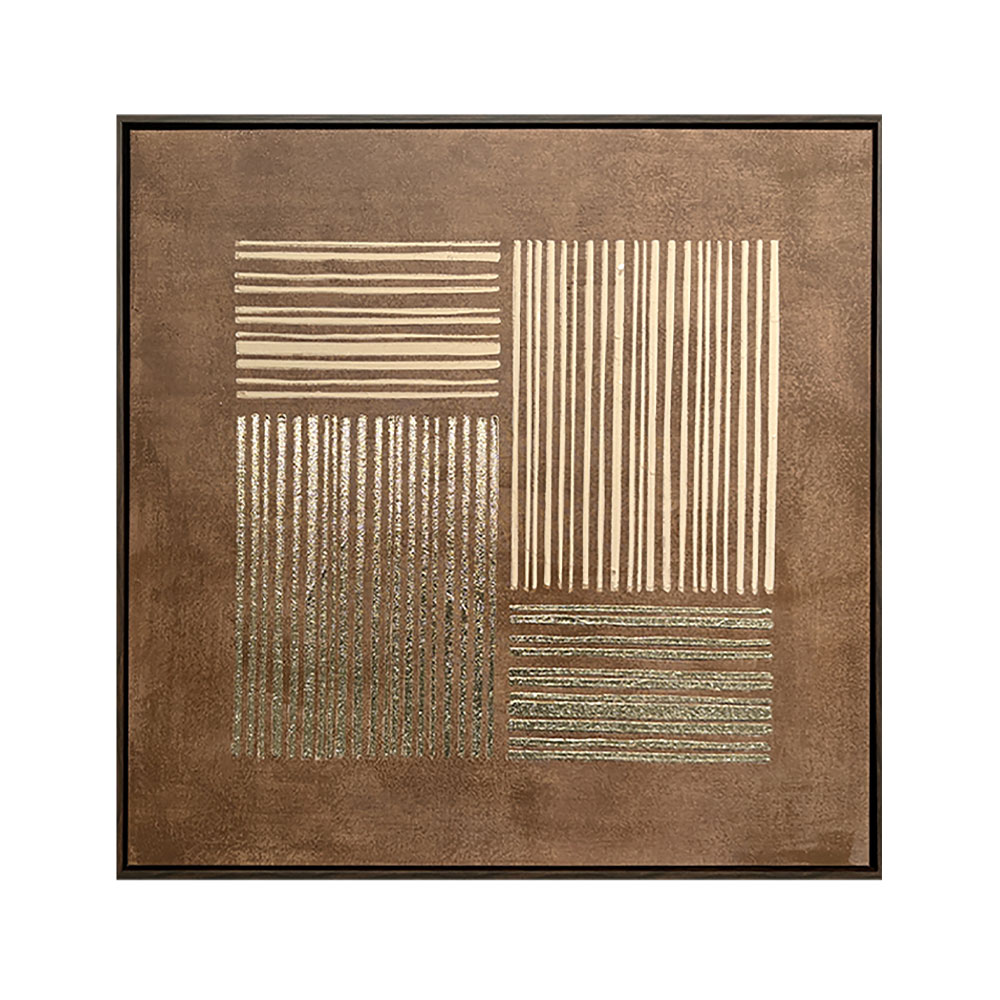 VAILO ΠΙΝΑΚΑΣ ΔΙΑΚΟΣΜΗΤΙΚΟΣ ΜΕ ΚΟΡΝΙΖΑ 82.6x4.3x82.6cm ΚΑΜΒΑΣ ΚΑΦΕ ΜΠΕΖ PS