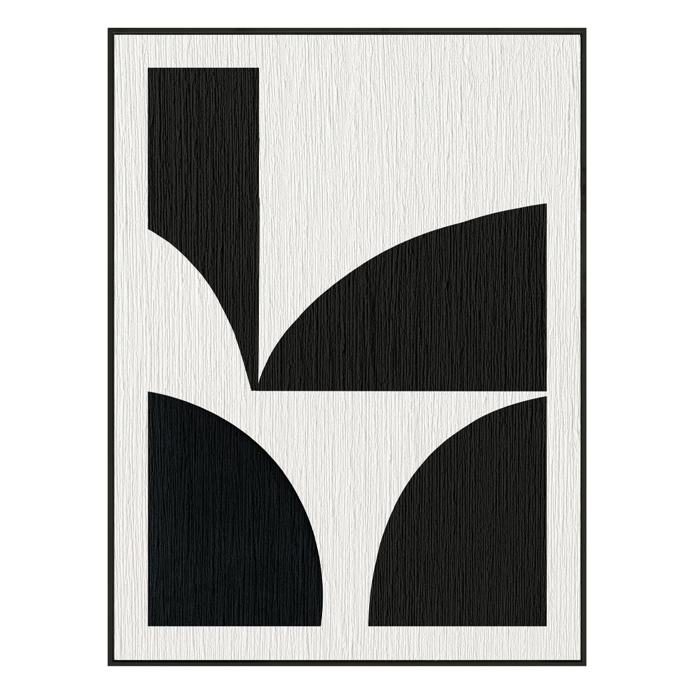 CONTRAST ΠΙΝΑΚΑΣ ΔΙΑΚΟΣΜΗΣΗΣ 60x80x3.2cm ΚΑΜΒΑΣ ΑΣΠΡΟ ΜΑΥΡΟ MDF ΜΑΥΡΟ