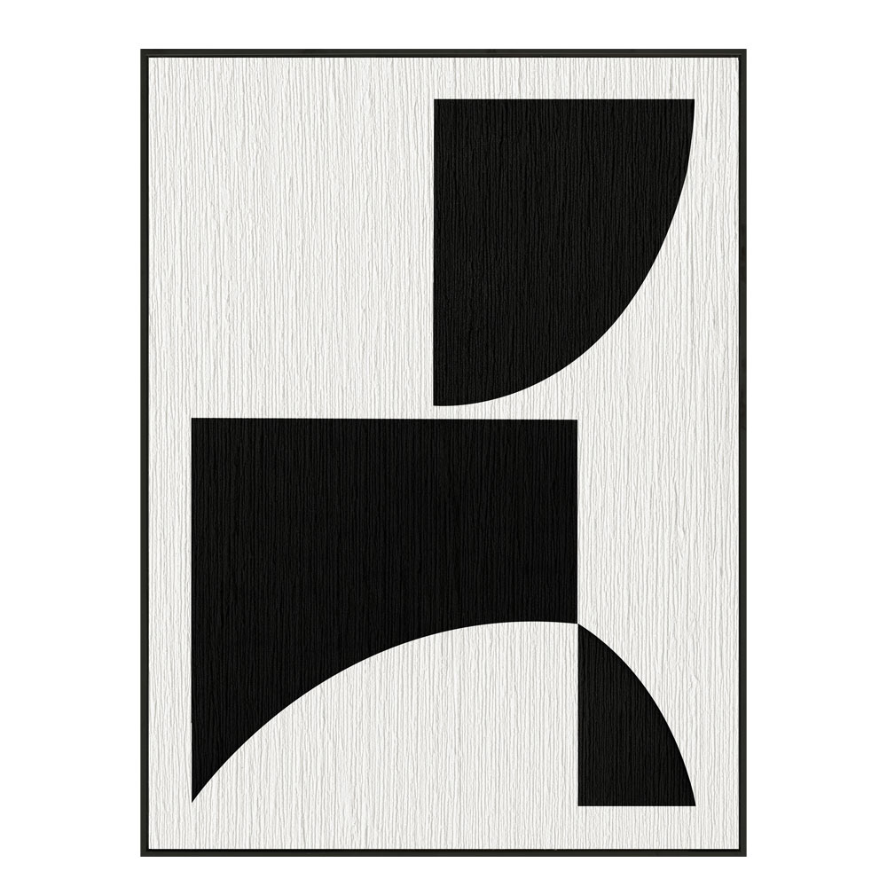 CONTRAST ΠΙΝΑΚΑΣ ΔΙΑΚΟΣΜΗΣΗΣ 60x80x3.2cm ΚΑΜΒΑΣ ΑΣΠΡΟ ΜΑΥΡΟ MDF ΜΑΥΡΟ