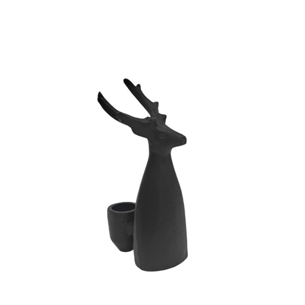 SIVOR ΧΡΙΣΤΟΥΓΕΝΝΙΑΤΙΚΟ ΔΙΑΚΟΣΜΗΤΙΚΟ ΚΗΡΟΠΗΓΙΟ 8x7x16cm ΑΛΟΥΜΙΝΙΟ ΚΑΦΕ ΣΚΟΥΡΟ ΜΑΤ