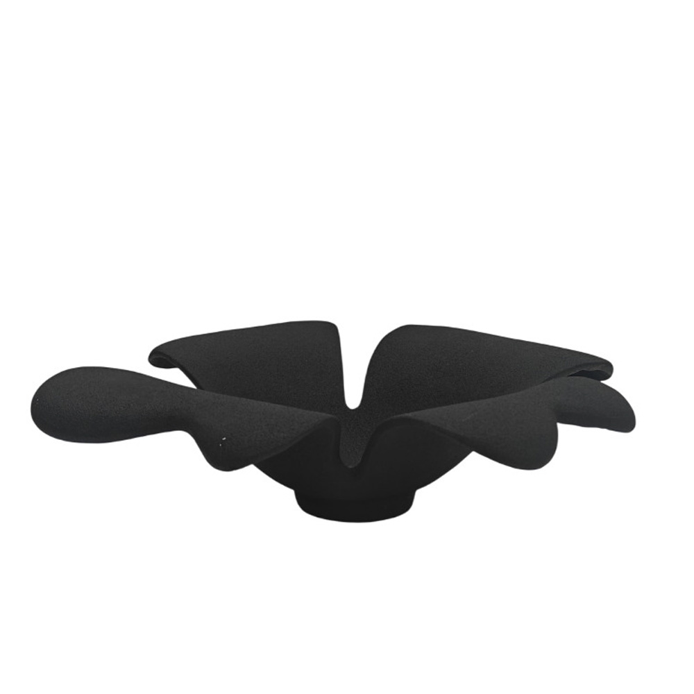 FLORA ΠΙΑΤΕΛΑ 32x29x10cm ΑΛΟΥΜΙΝΙΟ ΜΑΥΡΟ