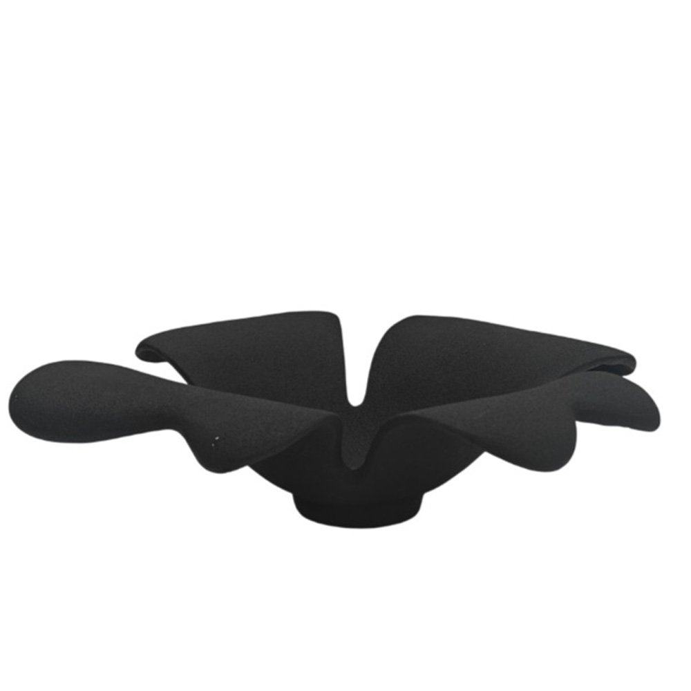 FLORA ΠΙΑΤΕΛΑ 38x36x11cm ΑΛΟΥΜΙΝΙΟ ΜΑΥΡΟ