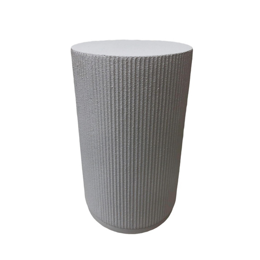 STYLOS SIDE TABLE ΛΕΥΚΟ 34x34x58cm