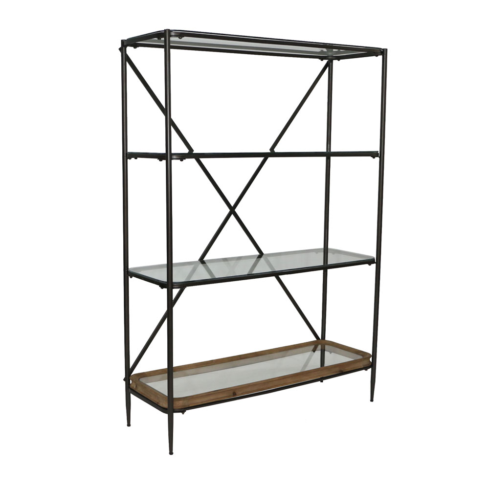 MARAIS ΒΙΒΛΙΟΘΗΚΗ 4ΡΑΦΙΑ ΦΥΣΙΚΟ 127x43x184cm