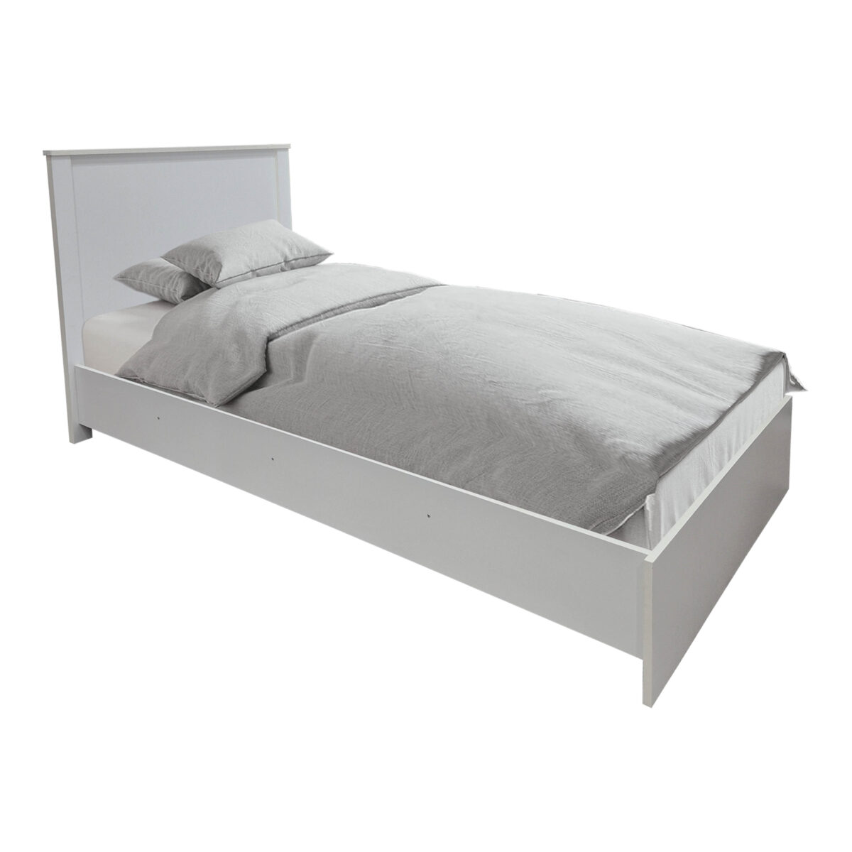 Σετ Κρεβατοκάμαρας Athos Λευκό με Κρεβάτι 90x190εκ Σετ 2τεμ - Image 2