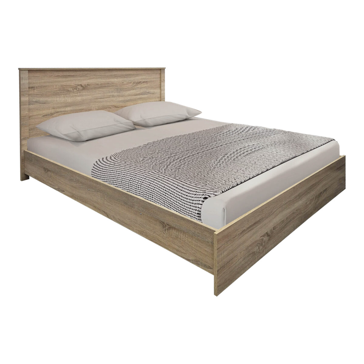 Σετ Κρεβατοκάμαρας Athos Sonoma με Κρεβάτι 160x200εκ Σετ 3τεμ - Image 2