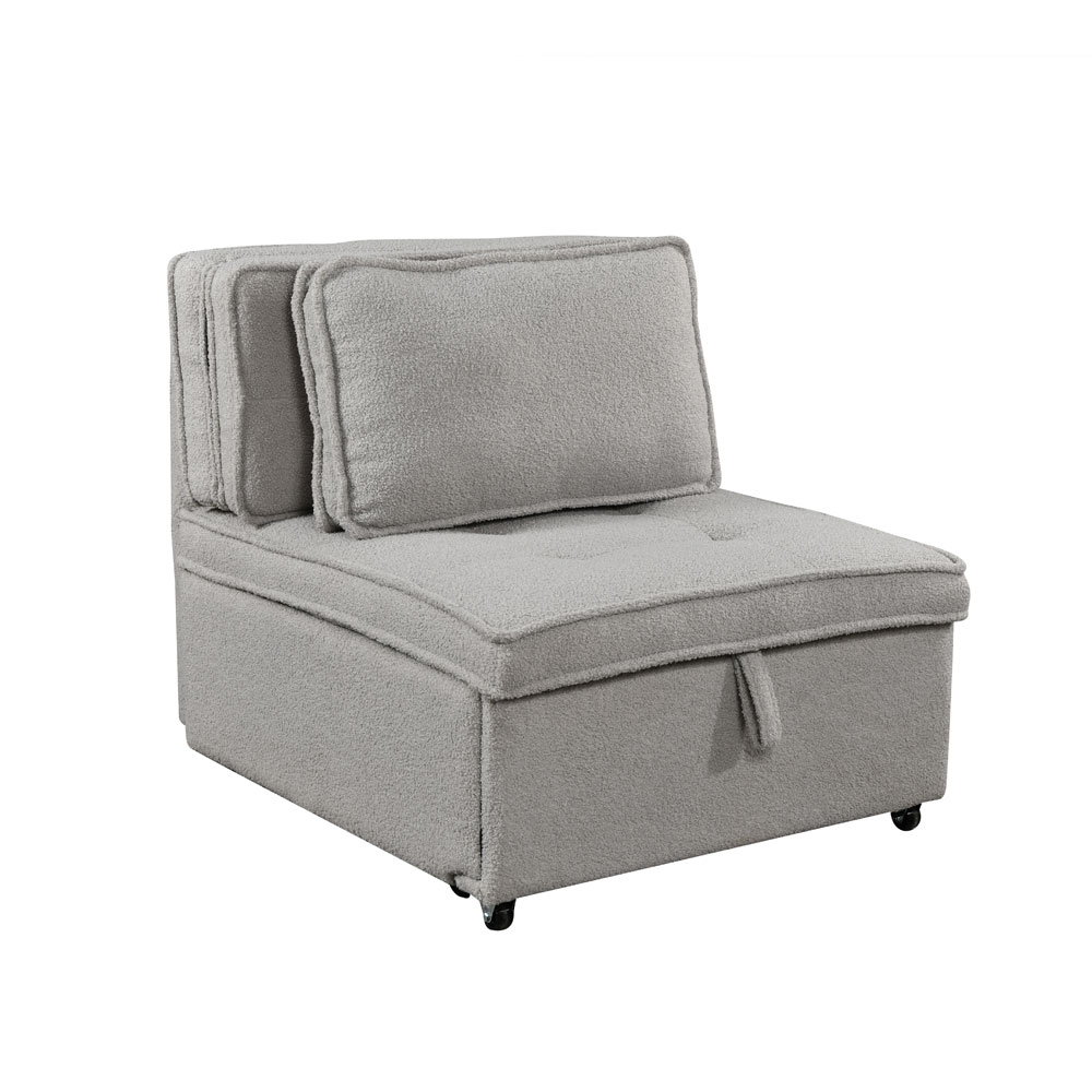 SLEEP ΠΟΛΥΘΡΟΝΑ ΚΡΕΒΑΤΙ ΓΚΡΙ 78x87x80cm