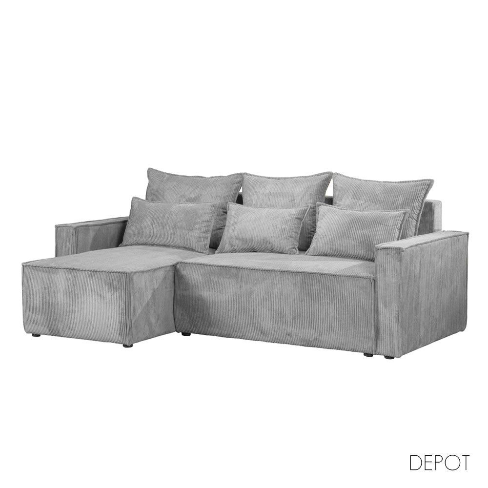 SAY ΚΑΝΑΠΕΣ ΚΡΕΒΑΤΙ ΑΝΑΣΤΡΕΨΙΜΗ ΓΚΡΙ ΑΝΟΙΧΤΟ LINCOLN D 86 238x148x92cm