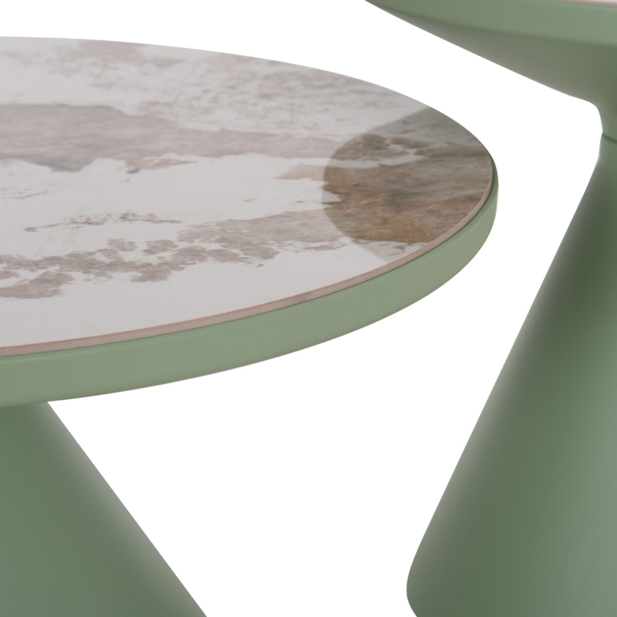 ΣΕΤ 2 ΤΡΑΠΕΖΙA ΣΑΛΟΝΙΟΥ LYNX SM18316.05 ΜΕΤΑΛΛΟ ΣΕ ΧΡΩΜΑ ΜΕΝΤΑ-SINTERED STONE TOP - Image 9