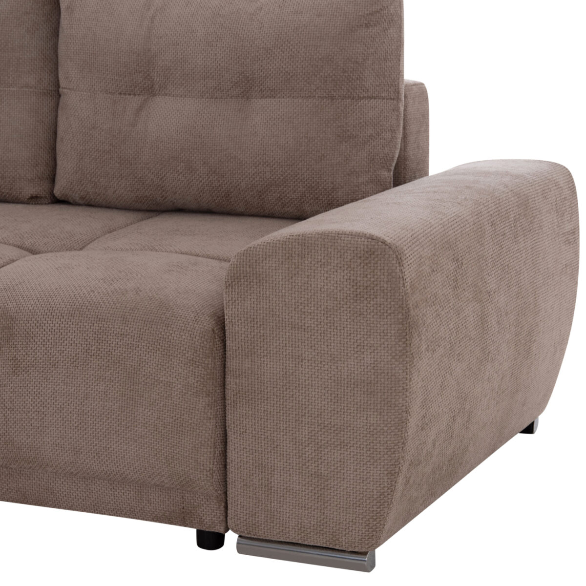 ΚΑΝΑΠΕΣ ΚΡΕΒΑΤΙ ΑΡΙΣΤΕΡΗ ΓΩΝΙΑ COMFYRA HM3336.03L ΜΠΕΖ ΥΦΑΣΜΑ 268x180x83Υεκ - Image 9