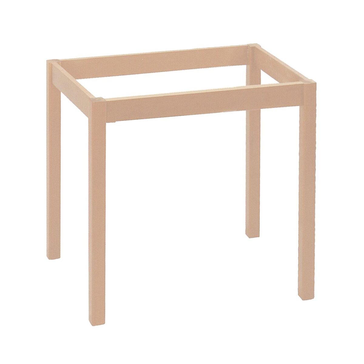 ΚΑΦΕΝΕΙΟΥ Βάση Τραπεζιού Οξιά Λυόμενο για Επιφάνεια 60x60cm, Άβαφο - Image 2