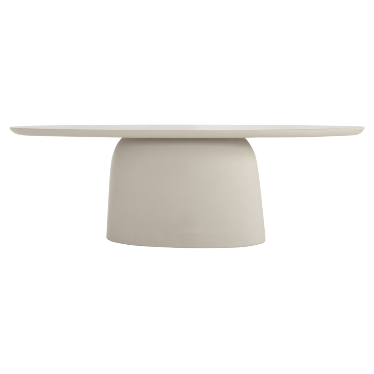 ΤΡΑΠΕΖΙ ΤΡΑΠΕΖΑΡΙΑΣ ΟΒΑΛ BRECCAN HM6577.02 ΜΠΕΖ FIBER CEMENT 240x100x75Υεκ. - Image 3