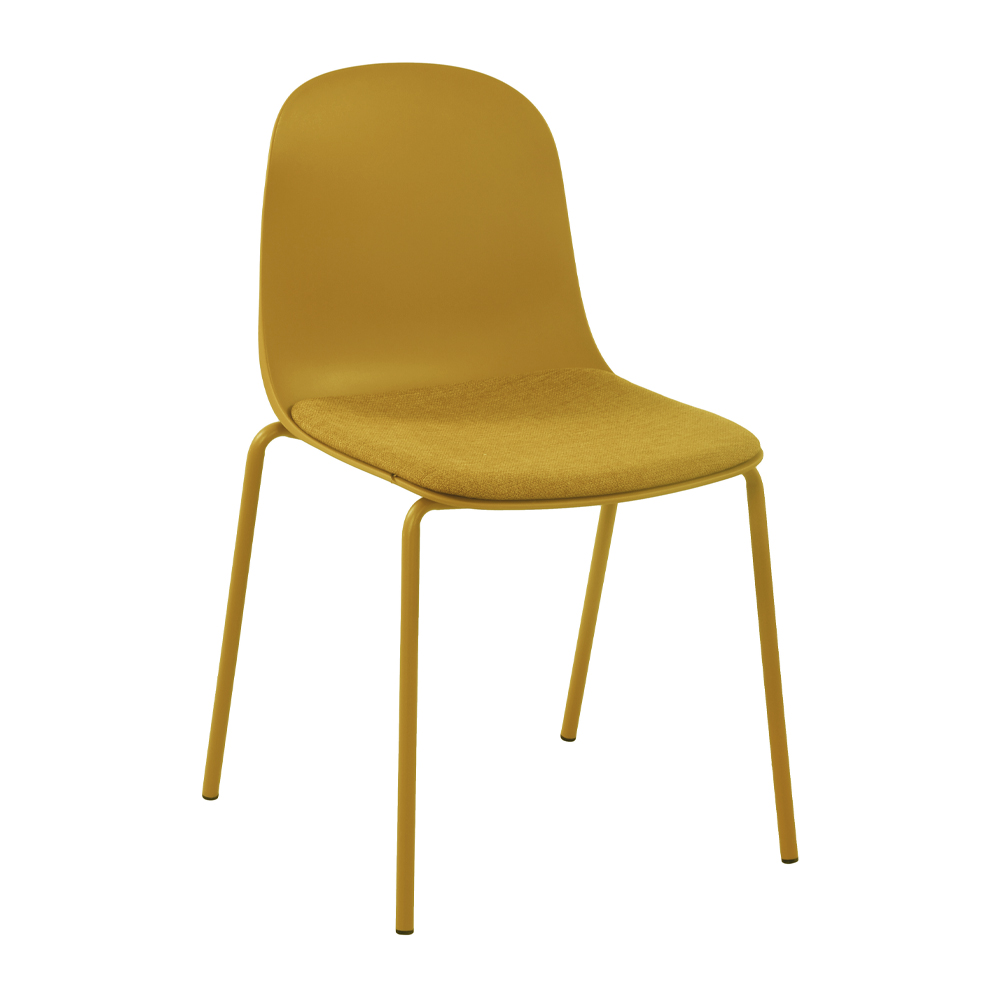 PADDED ΚΑΡΕΚΛΑ ΜΟΥΣΤΑΡΔΙ 51x53x85cm