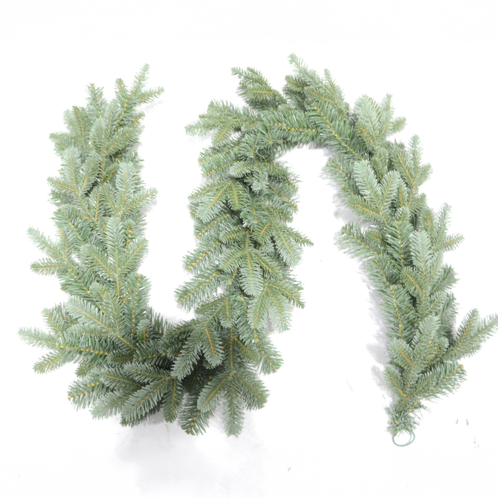 XMASLINE ΓΙΡΛΑΝΤΑ ΧΡΙΣΤΟΥΓΕΝΝΙΑΤΙΚΗ 180x8x25cm PE/PVC ΓΚΡΙ ΠΡΑΣΙΝΟ
