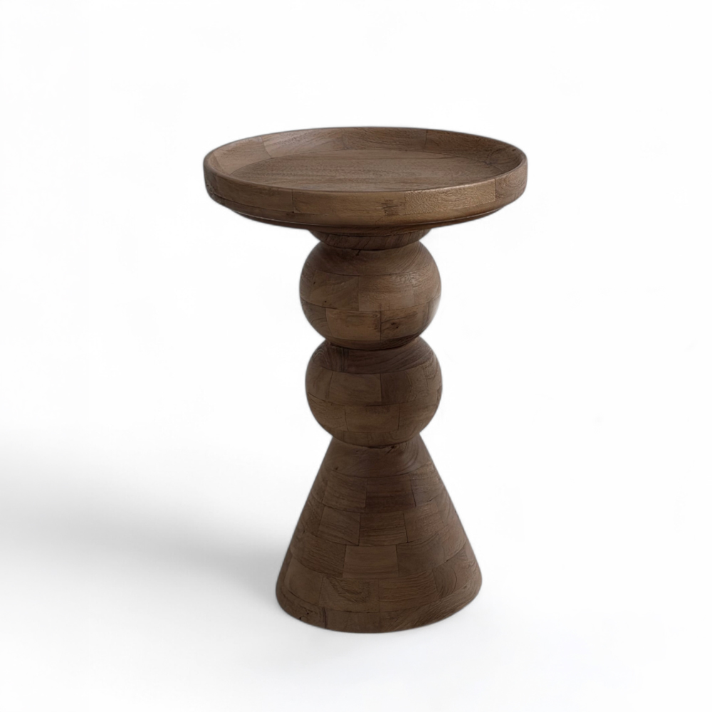 FORMAS SIDE TABLE ΚΑΡΥΔΙ ΑΝΟΙΧΤΟ 40x40x60cm