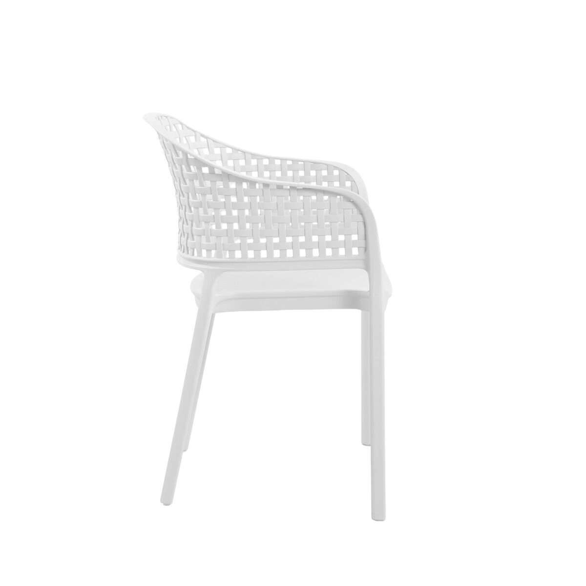 Πολυθρόνα CUBA λευκό 56 x 54 x 81 - Image 3