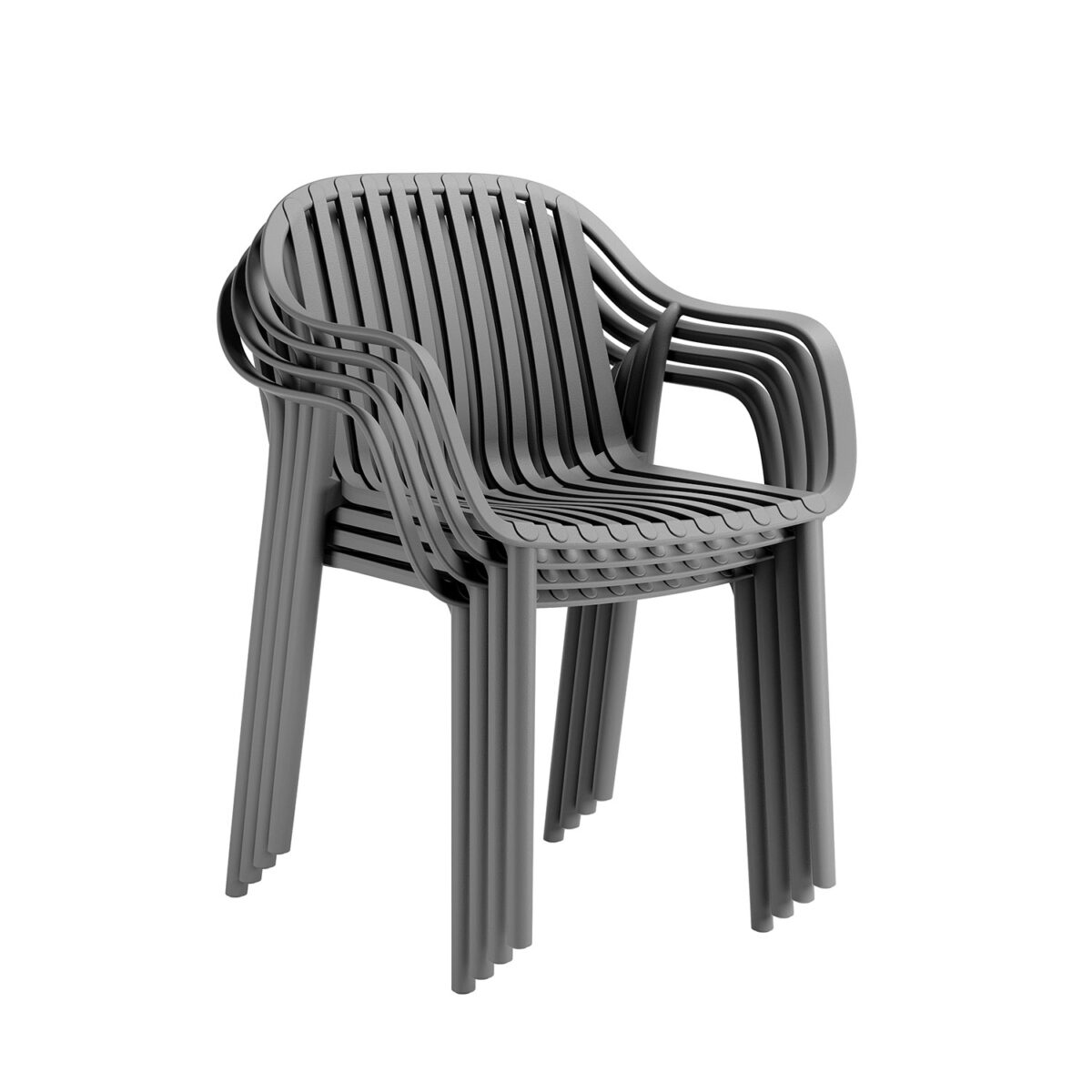 Καρέκλα Luaz γκρι 54 x 60 x 83 - Image 2