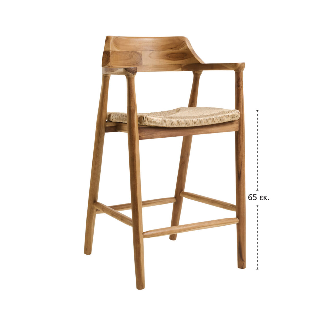 Σκαμπό AXEL 65 φυσικό 58 x 54 x 100 - Image 2