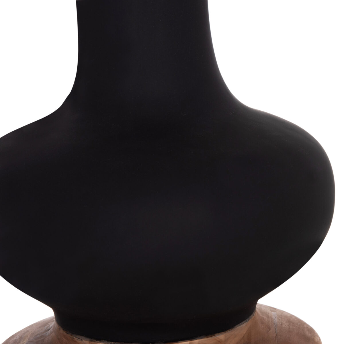 ΔΙΑΚΟΣΜΗΤΙΚΟ ΒΑΖΟ ΔΑΠΕΔΟΥ NEBULA HM4660.01L FIBER CEMENT ΜΑΥΡΟ--ΞΥΛΟ ΤΕΑΚ Φ45x172Υεκ - Image 9