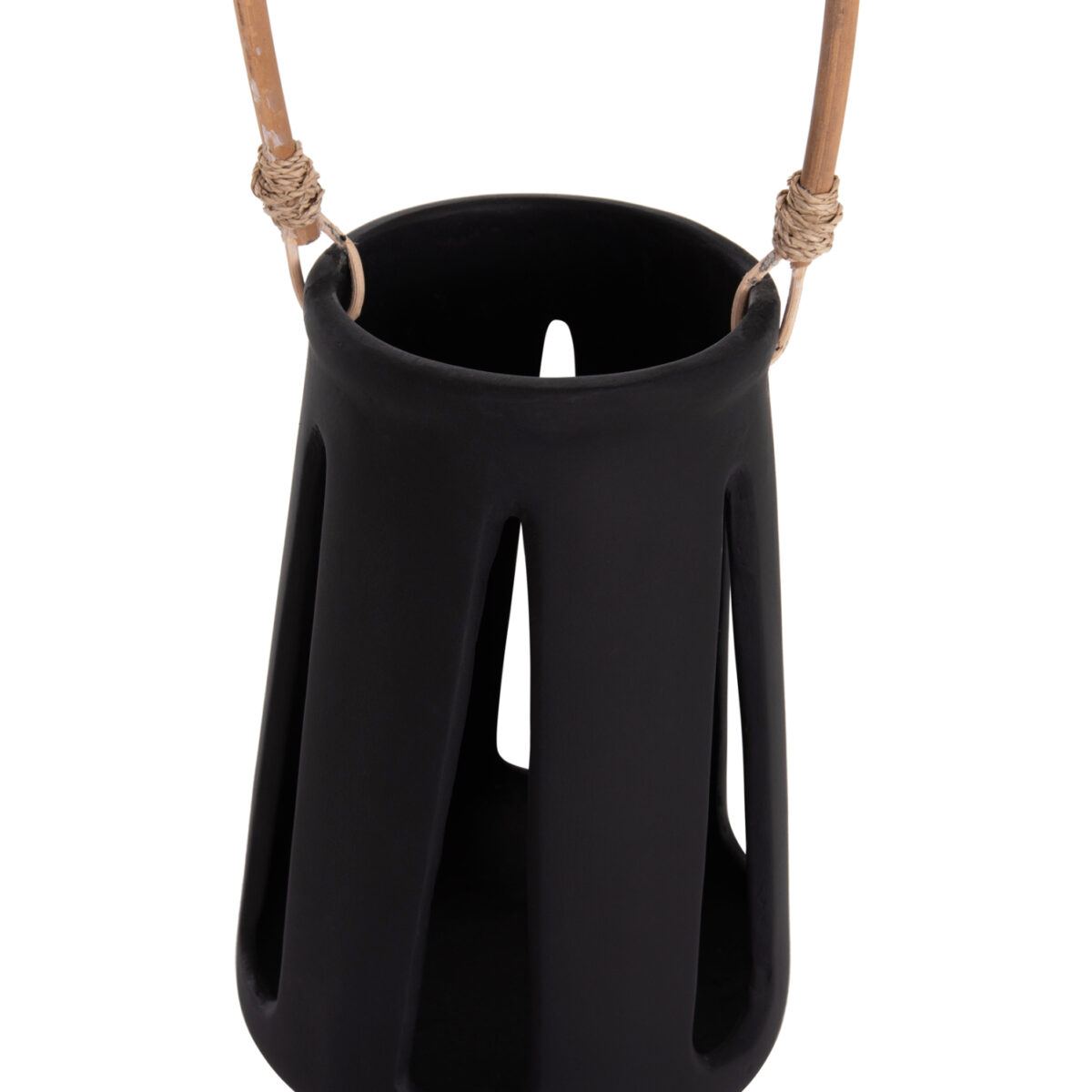 ΕΠΙΤΡΑΠΕΖΙΟ ΦΑΝΑΡΙ ERANTYL HM4696.01L ΜΑΥΡΟ FIBER CEMENT & ΧΕΡΟΥΛΙ RATTAN Φ17x27Yεκ. - Image 10