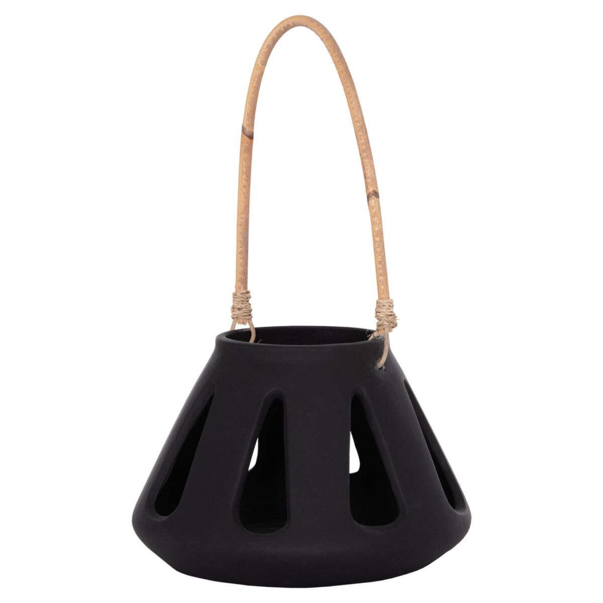 ΕΠΙΤΡΑΠΕΖΙΟ ΦΑΝΑΡΙ ERANTYL HM4696.01S ΜΑΥΡΟ FIBER CEMENT & ΧΕΡΟΥΛΙ RATTAN Φ25x17Yεκ. - Image 6