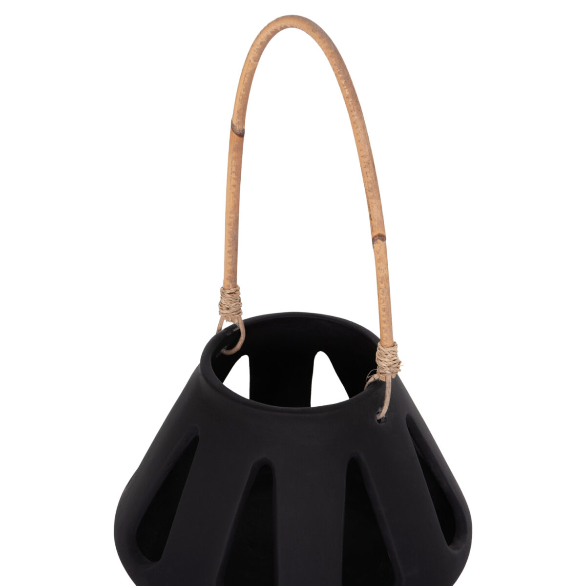 ΕΠΙΤΡΑΠΕΖΙΟ ΦΑΝΑΡΙ ERANTYL HM4696.01S ΜΑΥΡΟ FIBER CEMENT & ΧΕΡΟΥΛΙ RATTAN Φ25x17Yεκ. - Image 7