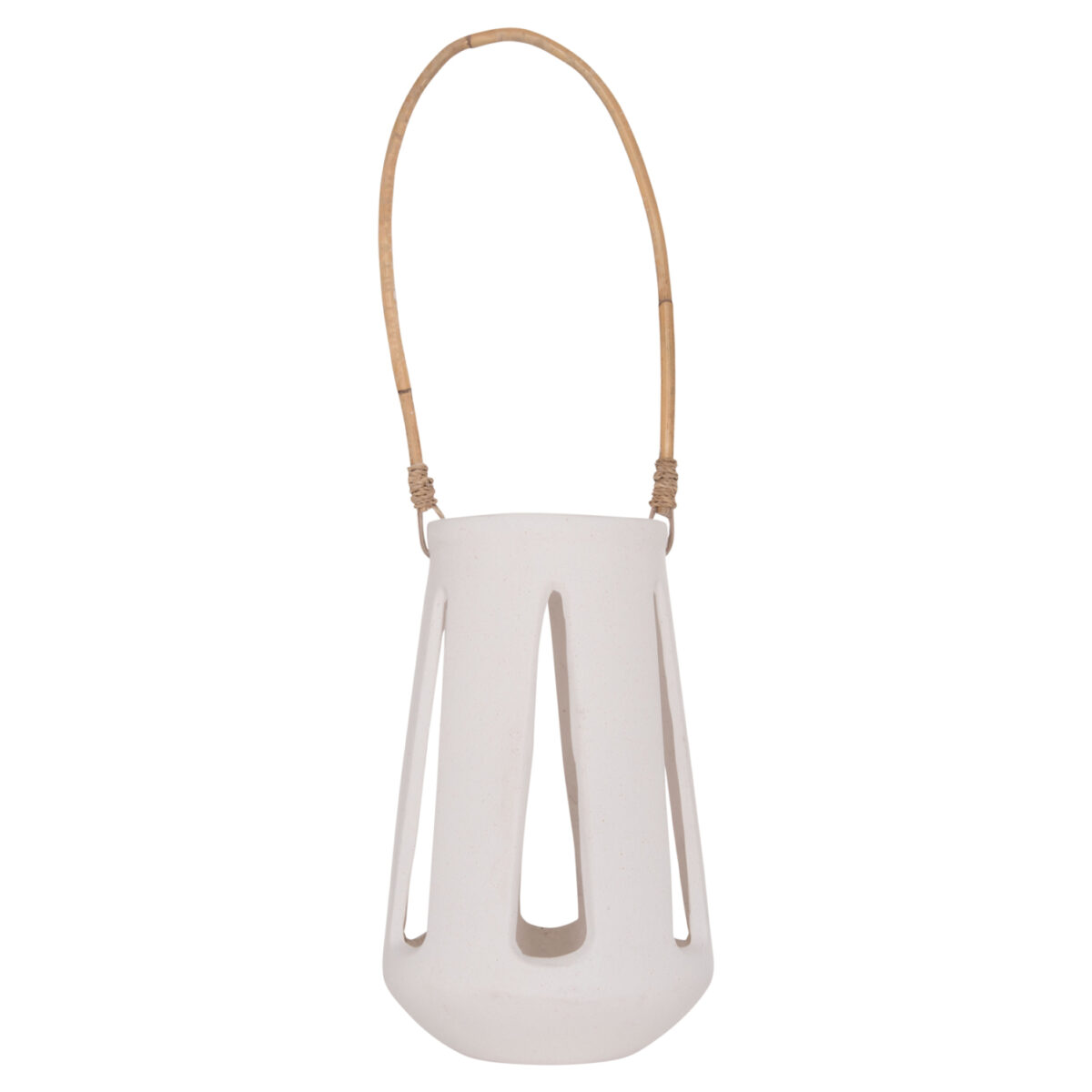 ΕΠΙΤΡΑΠΕΖΙΟ ΦΑΝΑΡΙ ERANTYL HM4696.02L ΛΕΥΚΟ FIBER CEMENT & ΧΕΡΟΥΛΙ RATTAN Φ17x27Yεκ. - Image 3